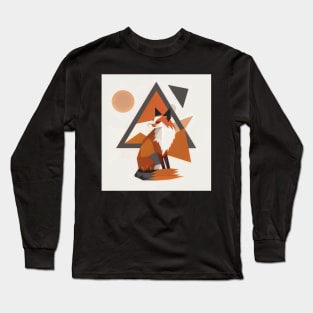 Abstraction Wild fox: Abstract Nature Art Long Sleeve T-Shirt